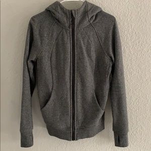 Lululemon Scuba Hoodie in Heathered Black
